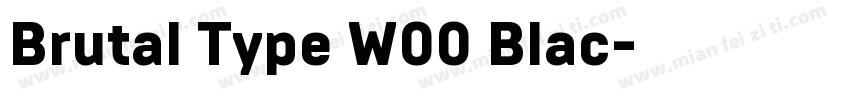 Brutal Type W00 Blac字体转换